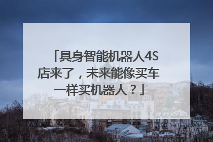 具身智能机器人4S店来了，未来能像买车一样买机器人？
