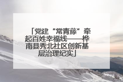 党建“常青藤”牵起百姓幸福线——桦南县秀北社区创新基层治理纪实