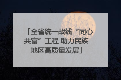 全省统一战线“同心共富”工程 助力民族地区高质量发展