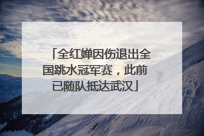全红婵因伤退出全国跳水冠军赛，此前已随队抵达武汉