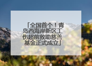 全国首个！青岛西海岸新区工伤超前救助慈善基金正式成立