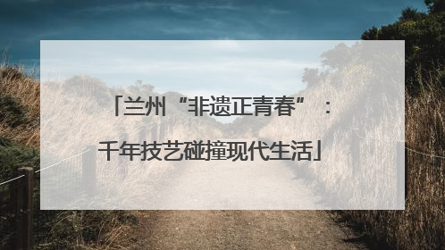 兰州“非遗正青春”：千年技艺碰撞现代生活