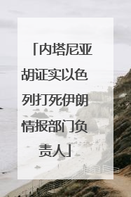 内塔尼亚胡证实以色列打死伊朗情报部门负责人