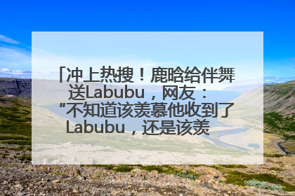 冲上热搜！鹿晗给伴舞送Labubu，网友：“不知道该羡慕他收到了Labubu，还是该羡慕鹿晗送他礼物”