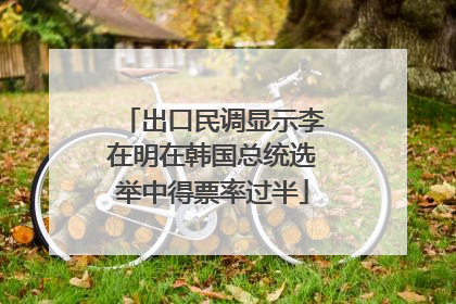 出口民调显示李在明在韩国总统选举中得票率过半