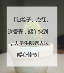 包粽子、点红、送香囊，端午快到，大学生陪老人过暖心佳节