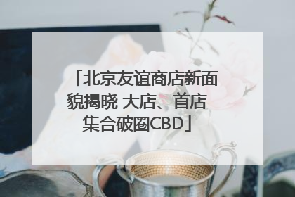 北京友谊商店新面貌揭晓 大店、首店集合破圈CBD