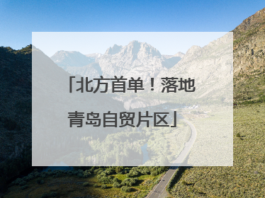 北方首单！落地青岛自贸片区