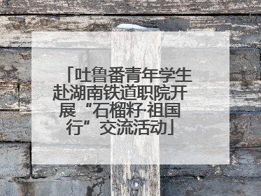吐鲁番青年学生赴湖南铁道职院开展“石榴籽·祖国行”交流活动