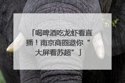 喝啤酒吃龙虾看直播！南京商圈邀你“大屏看苏超”