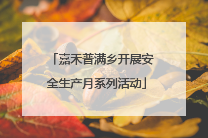 嘉禾普满乡开展安全生产月系列活动