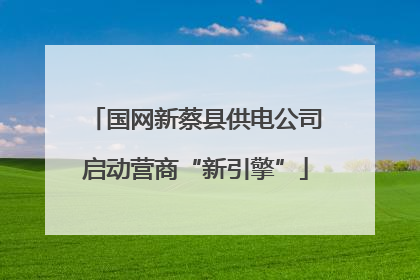 国网新蔡县供电公司启动营商“新引擎”