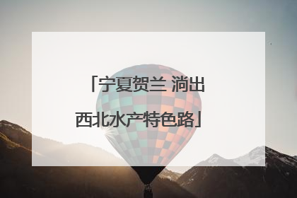 宁夏贺兰 淌出西北水产特色路