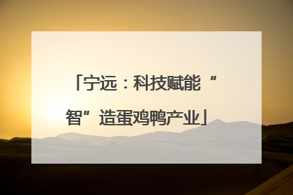 宁远：科技赋能“智”造蛋鸡鸭产业