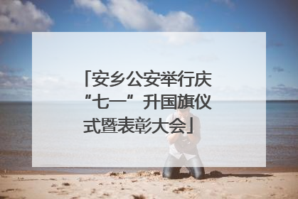 安乡公安举行庆“七一”升国旗仪式暨表彰大会