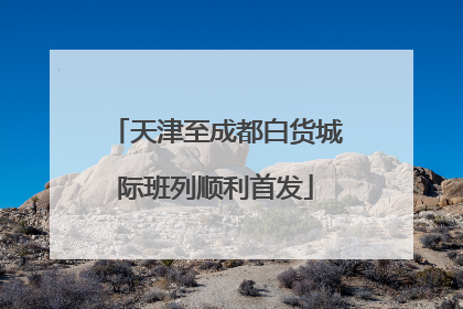 天津至成都白货城际班列顺利首发