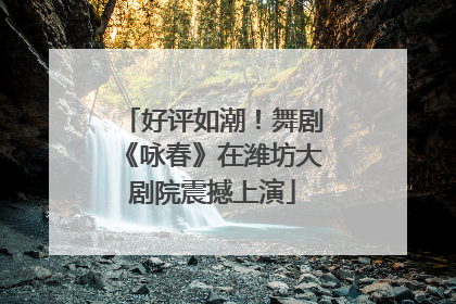 好评如潮！舞剧《咏春》在潍坊大剧院震撼上演