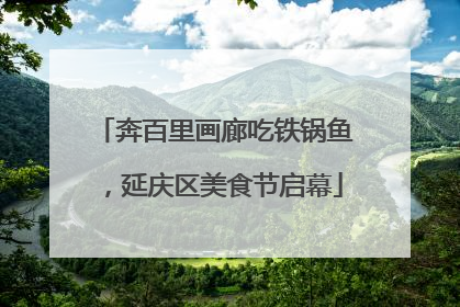 奔百里画廊吃铁锅鱼，延庆区美食节启幕