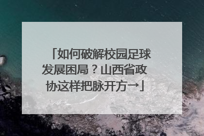 如何破解校园足球发展困局？山西省政协这样把脉开方→