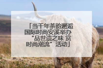 当千年茶韵邂逅国际时尚安溪举办“品世遗之味 赏时尚潮流”活动
