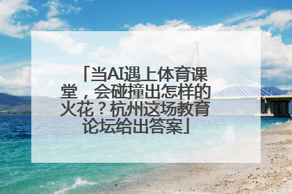 当AI遇上体育课堂，会碰撞出怎样的火花？杭州这场教育论坛给出答案