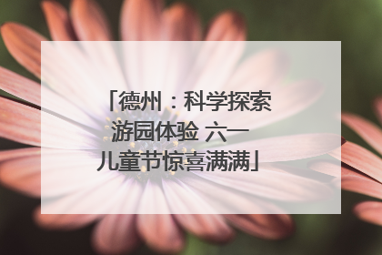 德州：科学探索 游园体验 六一儿童节惊喜满满