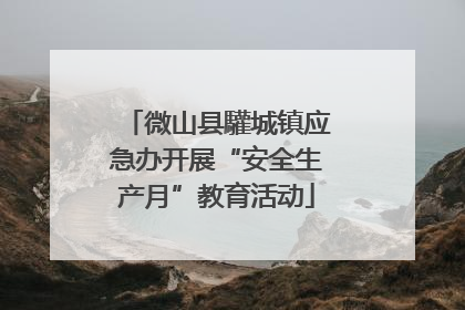 微山县驩城镇应急办开展“安全生产月”教育活动