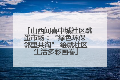 山西闻喜中城社区跳蚤市场：“绿色环保 邻里共淘” 绘就社区生活多彩画卷