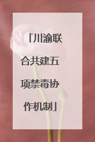 川渝联合共建五项禁毒协作机制