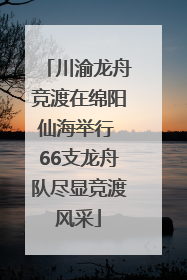 川渝龙舟竞渡在绵阳仙海举行 66支龙舟队尽显竞渡风采
