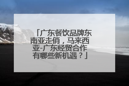 广东餐饮品牌东南亚走俏，马来西亚-广东经贸合作有哪些新机遇？