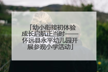 幼小衔接初体验 成长启航正当时——怀远县永平幼儿园开展参观小学活动