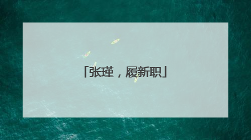 张瑾，履新职
