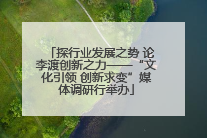 探行业发展之势 论李渡创新之力——“文化引领 创新求变”媒体调研行举办