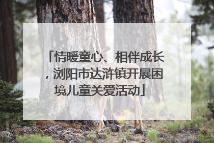 情暖童心、相伴成长，浏阳市达浒镇开展困境儿童关爱活动