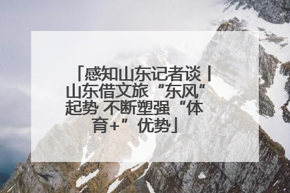 感知山东记者谈丨山东借文旅“东风”起势 不断塑强“体育+”优势