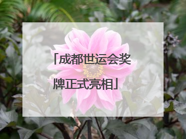 成都世运会奖牌正式亮相