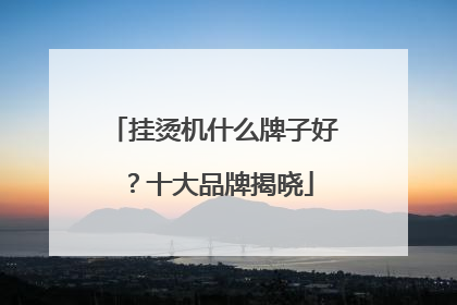 挂烫机什么牌子好？十大品牌揭晓