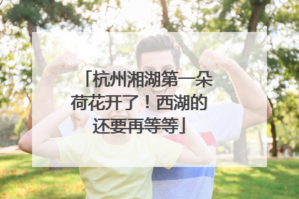 杭州湘湖第一朵荷花开了！西湖的还要再等等