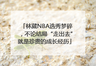 林葳NBA选秀梦碎，不论结局“走出去”就是珍贵的成长经历