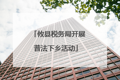 攸县税务局开展普法下乡活动