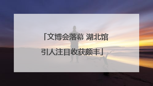 文博会落幕 湖北馆引人注目收获颇丰