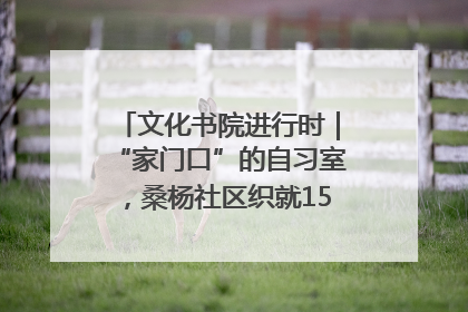 文化书院进行时｜“家门口”的自习室，桑杨社区织就15分钟学习生活圈