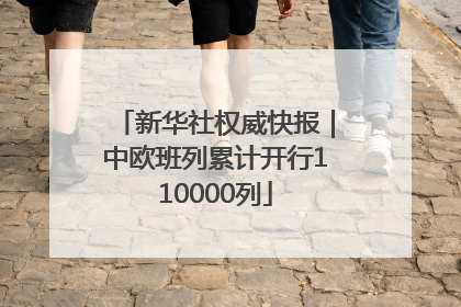 新华社权威快报｜中欧班列累计开行110000列
