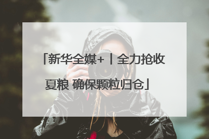 新华全媒+丨全力抢收夏粮 确保颗粒归仓