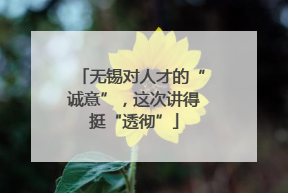 无锡对人才的“诚意”，这次讲得挺“透彻”