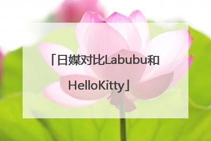 日媒对比Labubu和HelloKitty