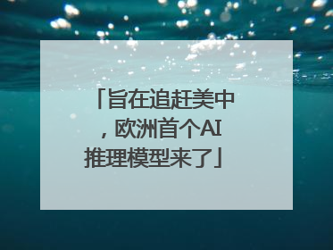 旨在追赶美中，欧洲首个AI推理模型来了