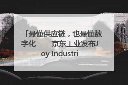 最懂供应链，也最懂数字化——京东工业发布Joy Industrial 重塑工业未来