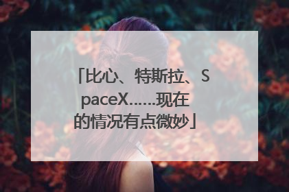 比心、特斯拉、SpaceX……现在的情况有点微妙